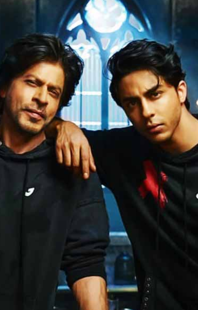 Here, Aryan Khan is seen with his father, Shah Rukh Khan, and he has really lovable manners. Aryan represents the essence of a devoted son, soaking up the love